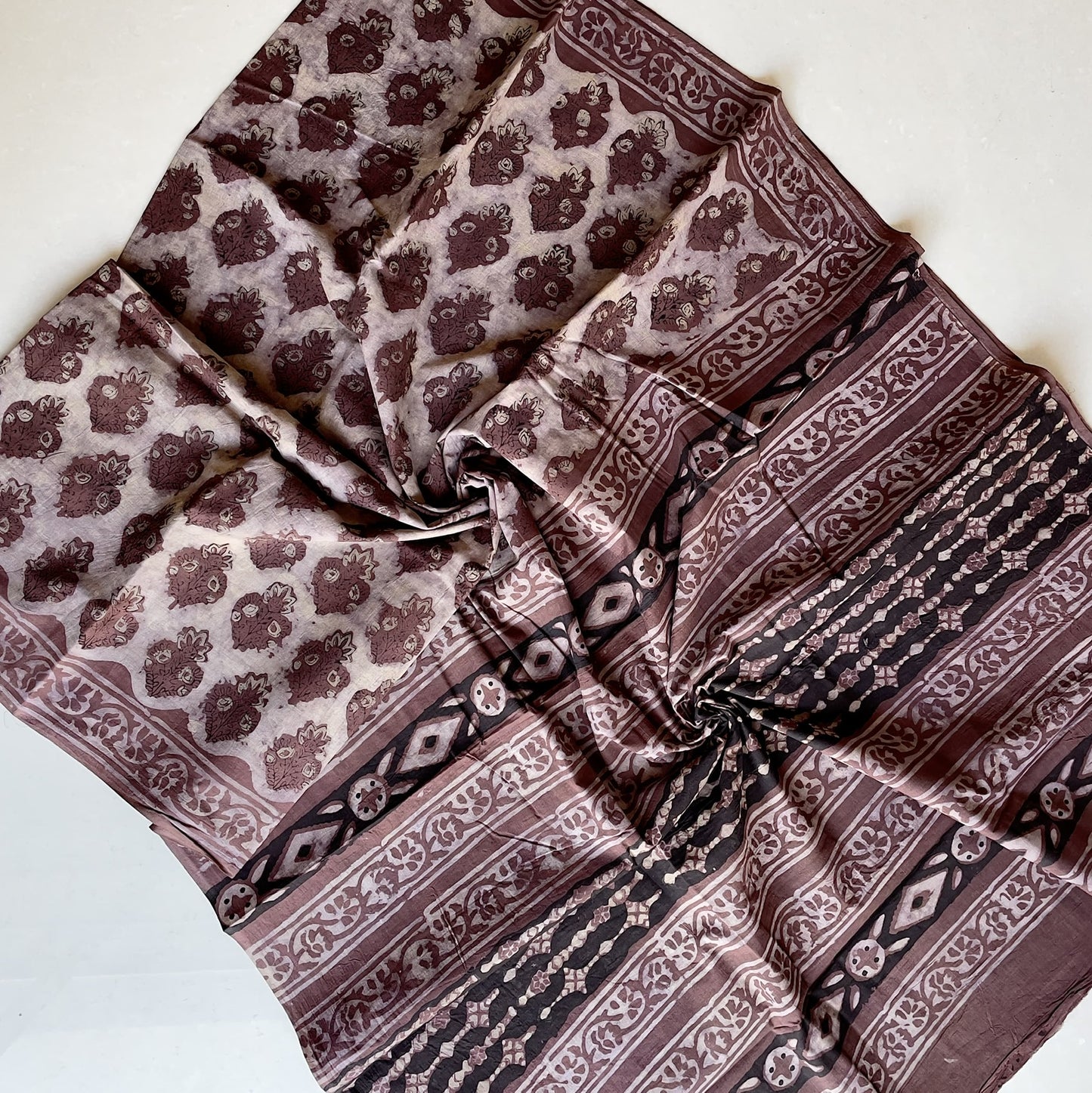 Vanaspati handblock print pure cotton saree 1