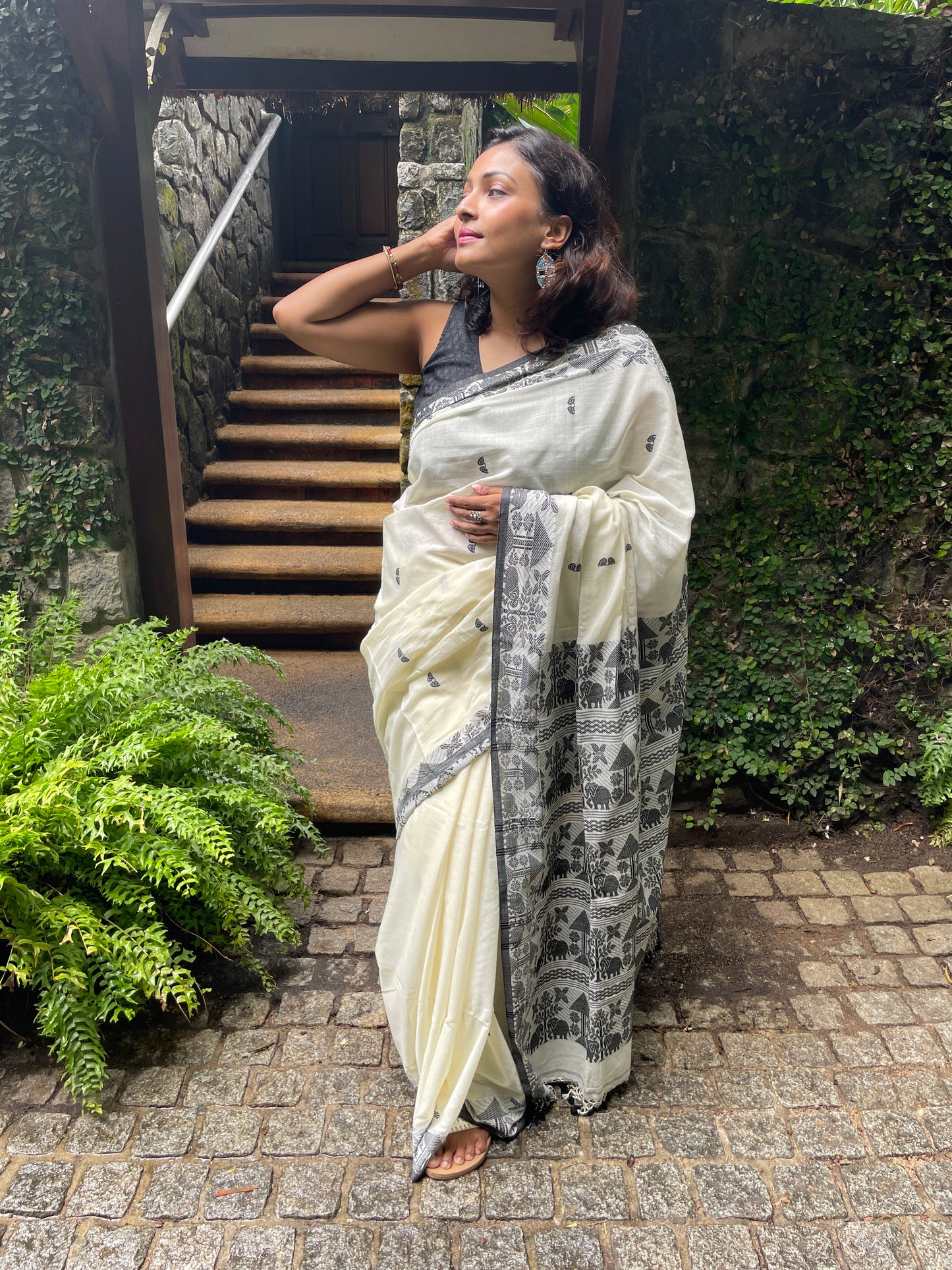 Pure Cotton Tangail Saree