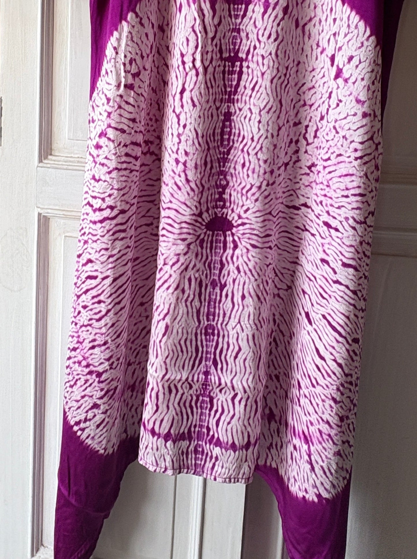 Desert Rose 4 - Pure modal silk Shibori dress