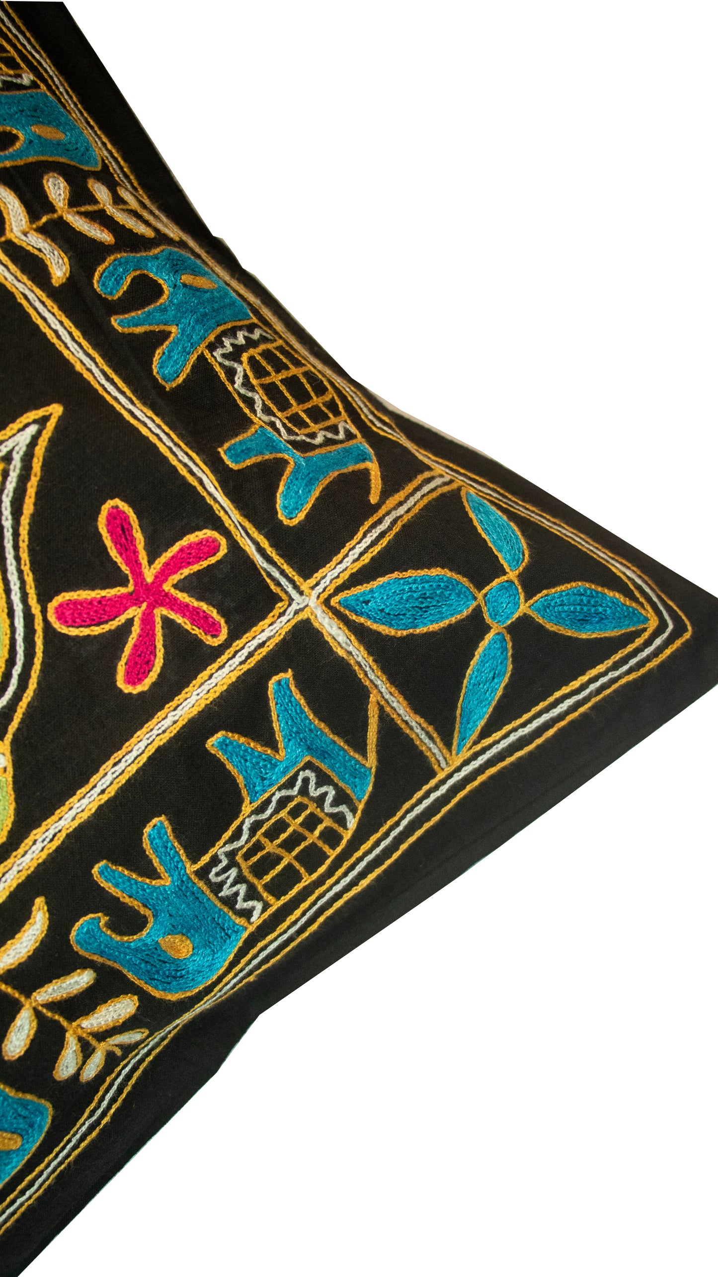 Embroidery Work Cushion Cover - Single Piece