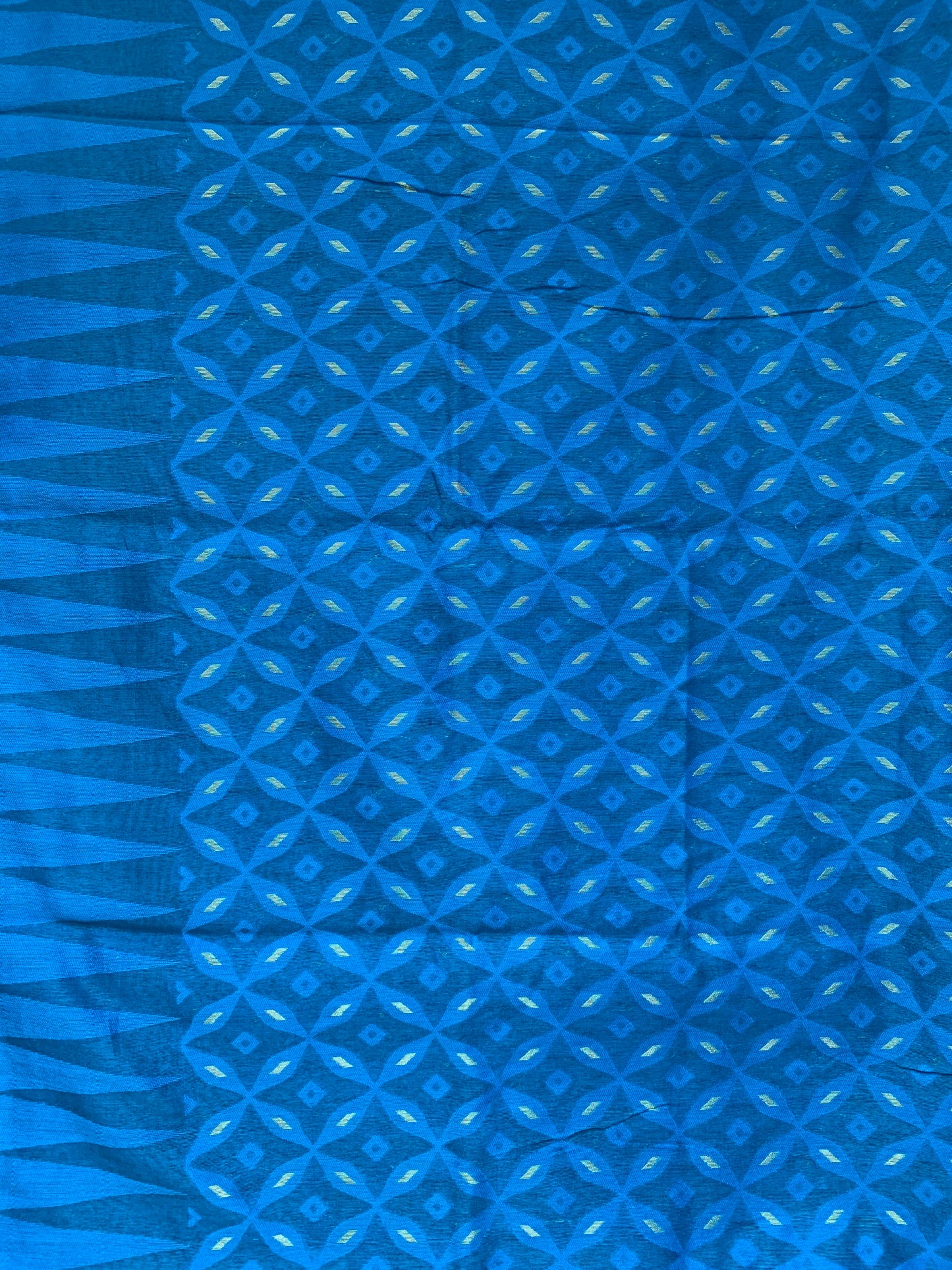 HANDWOVEN PURE COTTON DHAKAI JAMDANI SAREE WITH ZARI WORK