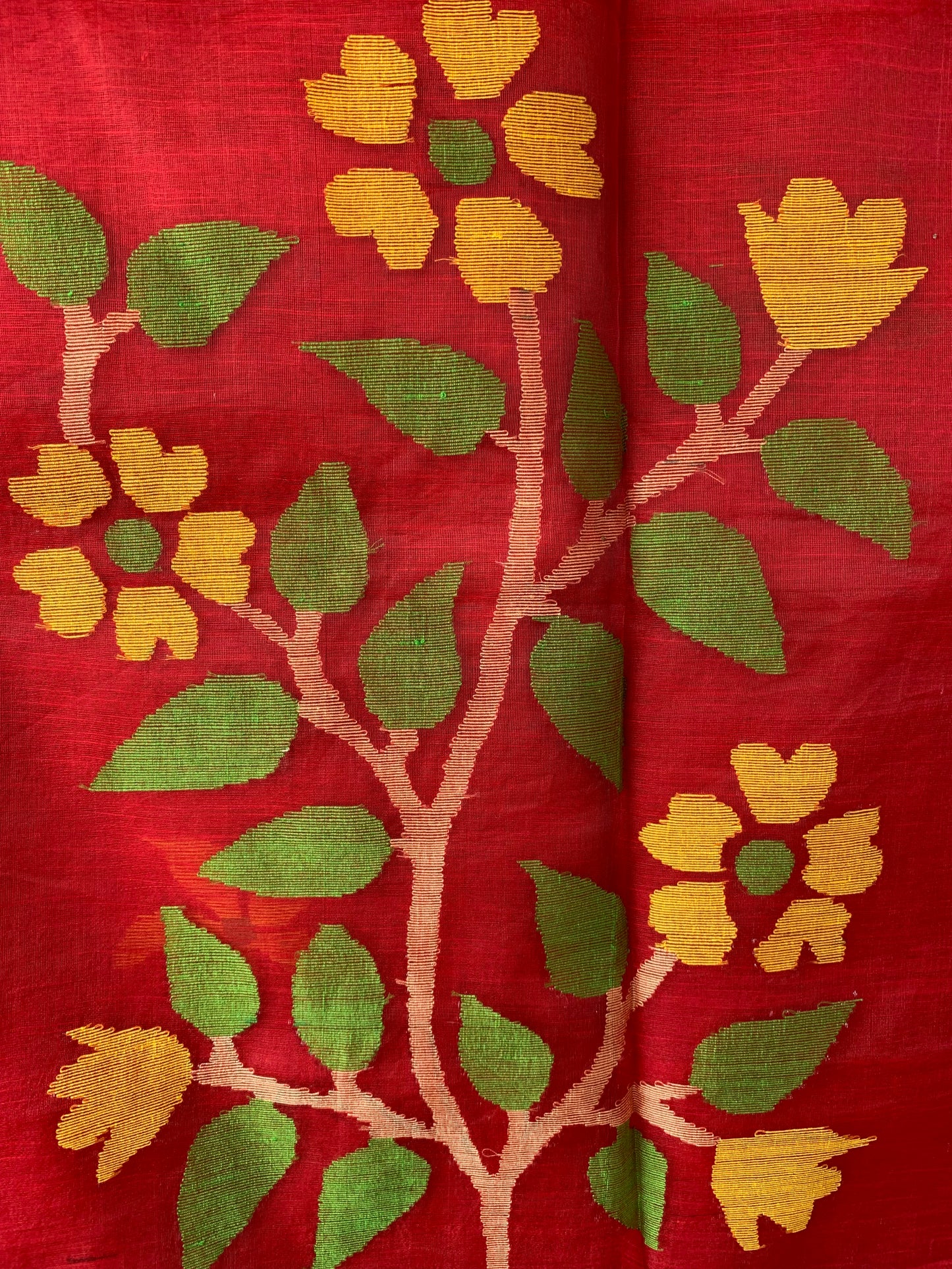 HANDWOVEN COTTON SILK JAMDANI SAREE