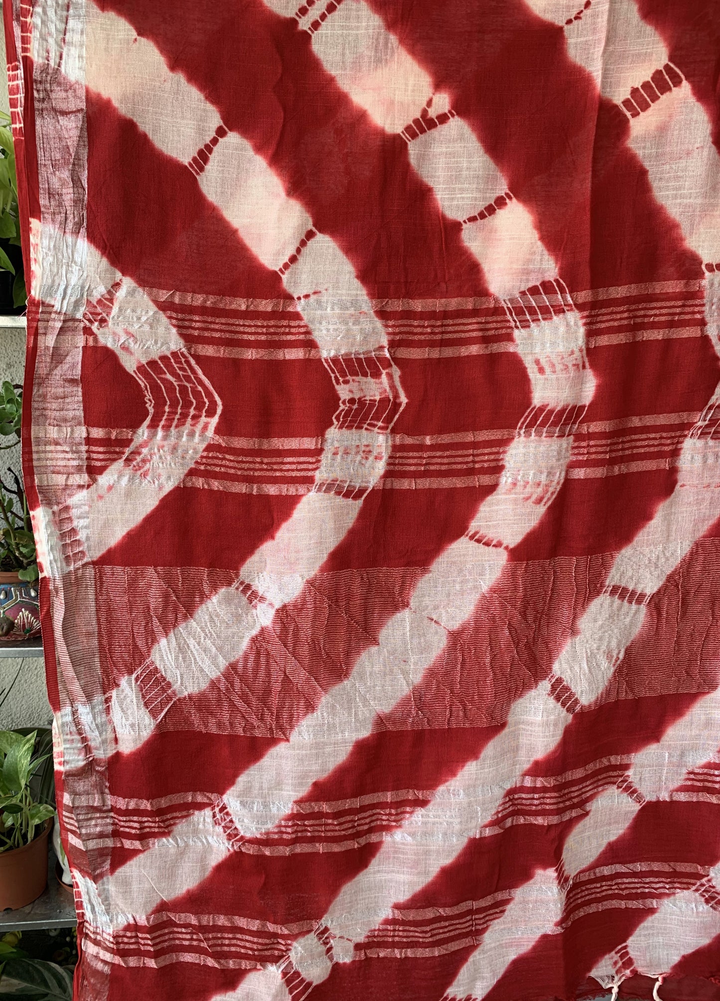 RAJASTHANI SHIBORI PRINT COTTON LINEN SAREE