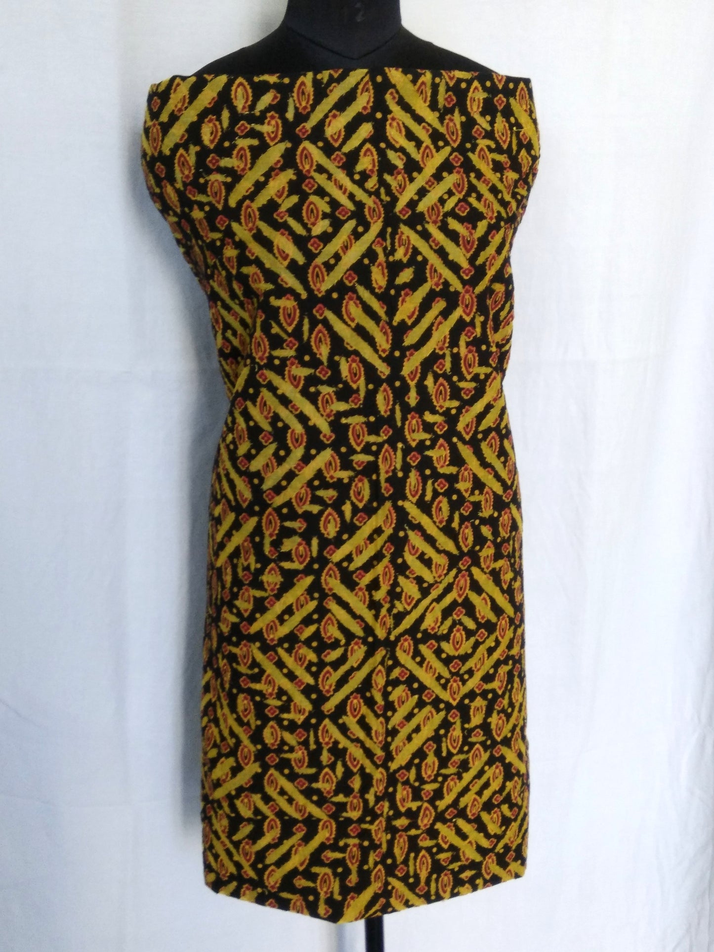 Applique Work Cotton Kurta Fabric
