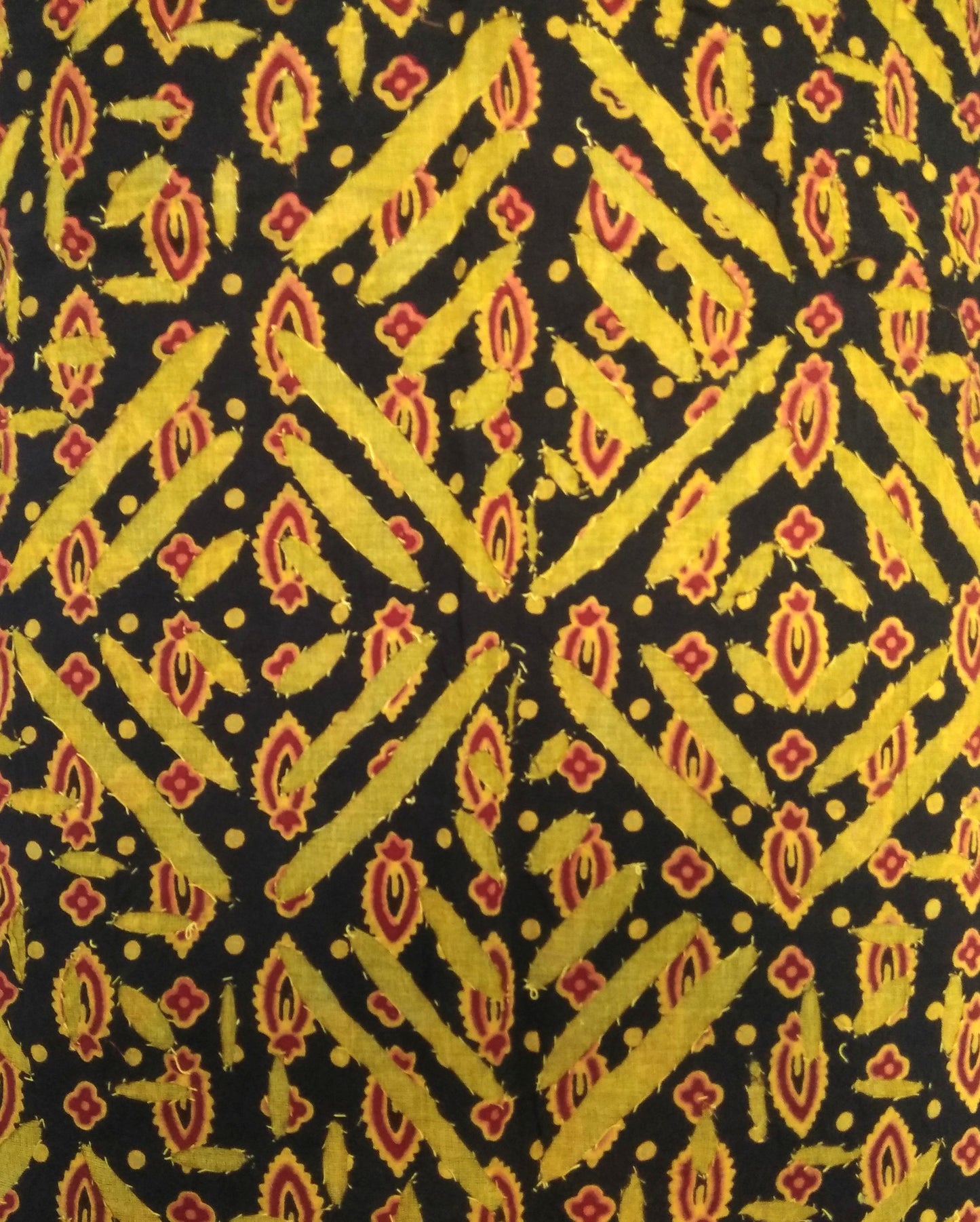 Applique Work Cotton Kurta Fabric