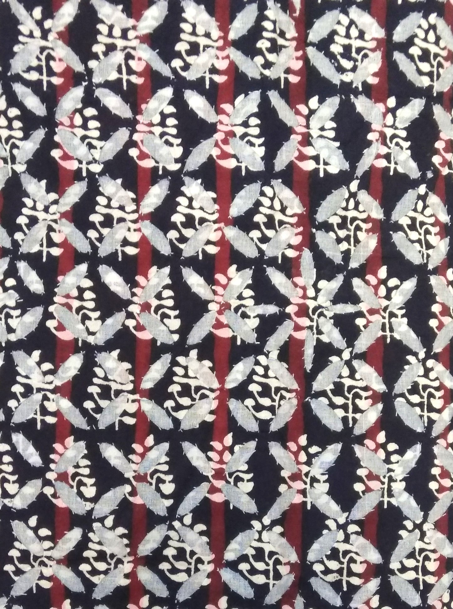 Applique Work Cotton Kurta Fabric