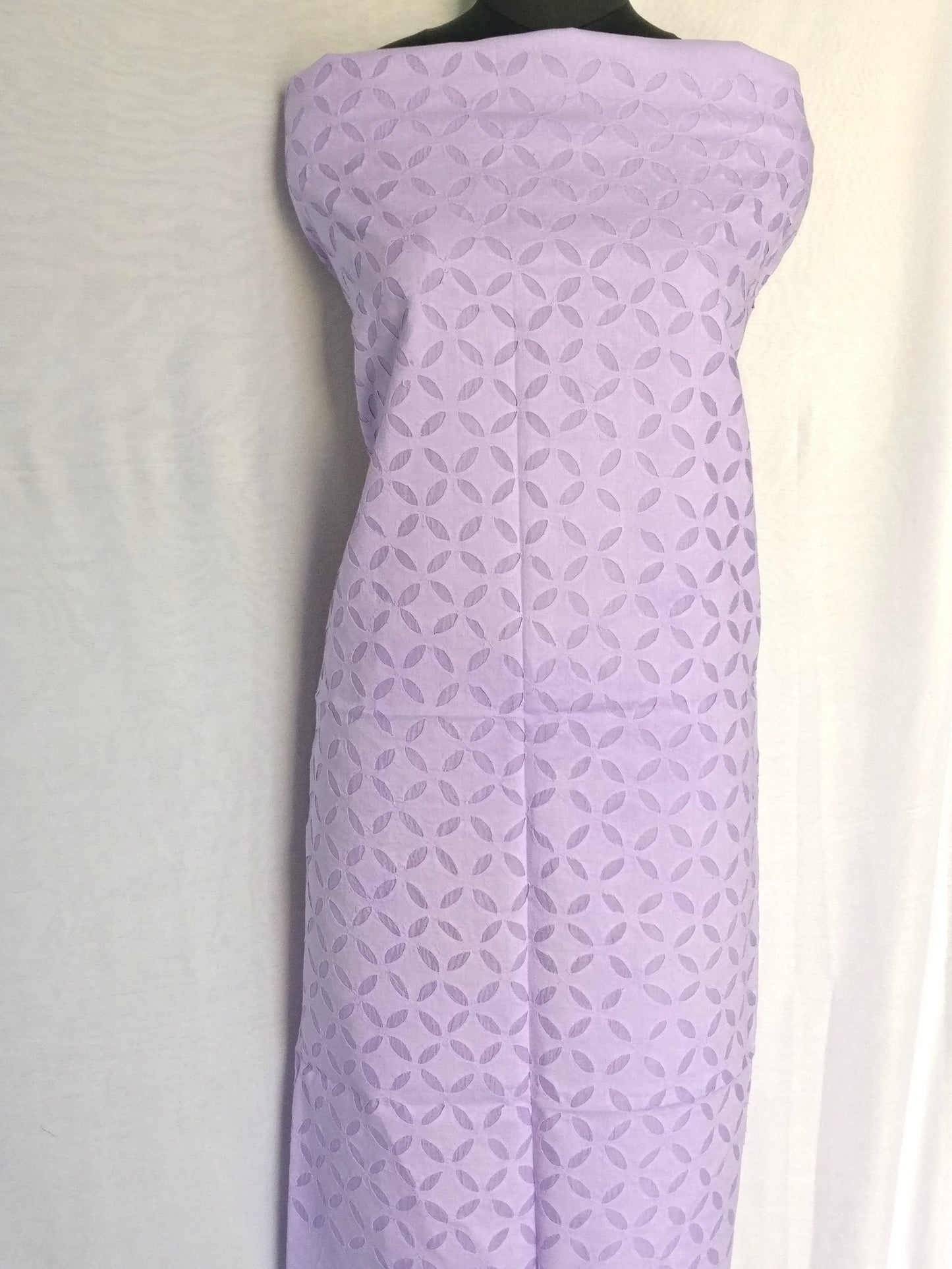 Applique Work Cotton Kurta Fabric