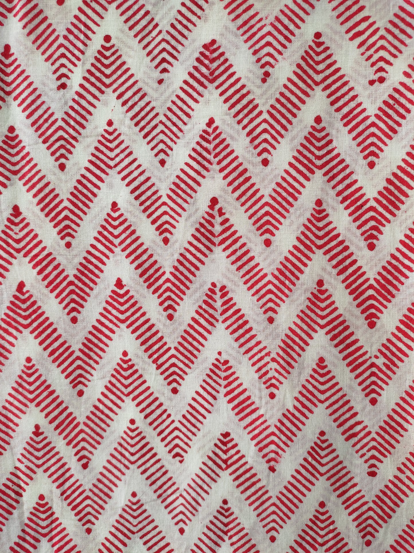 PURE COTTON HAND BLOCK PRINTED 3-PIECE SUIT FABRIC