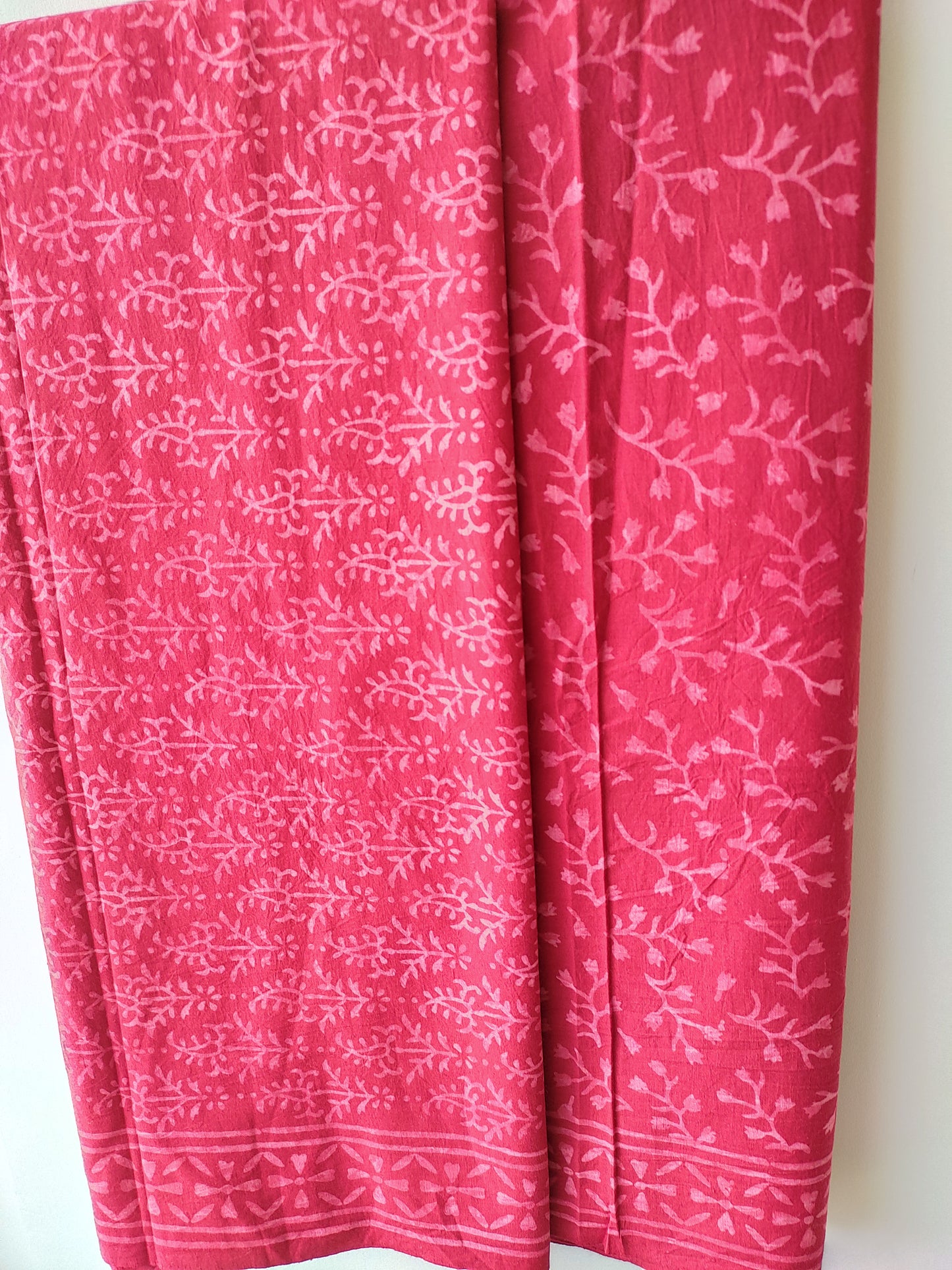 PURE COTTON HAND BLOCK PRINTED 3-PIECE SUIT FABRIC
