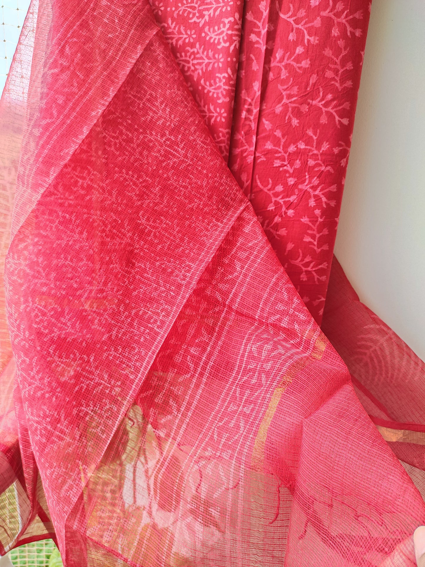 PURE COTTON HAND BLOCK PRINTED 3-PIECE SUIT FABRIC