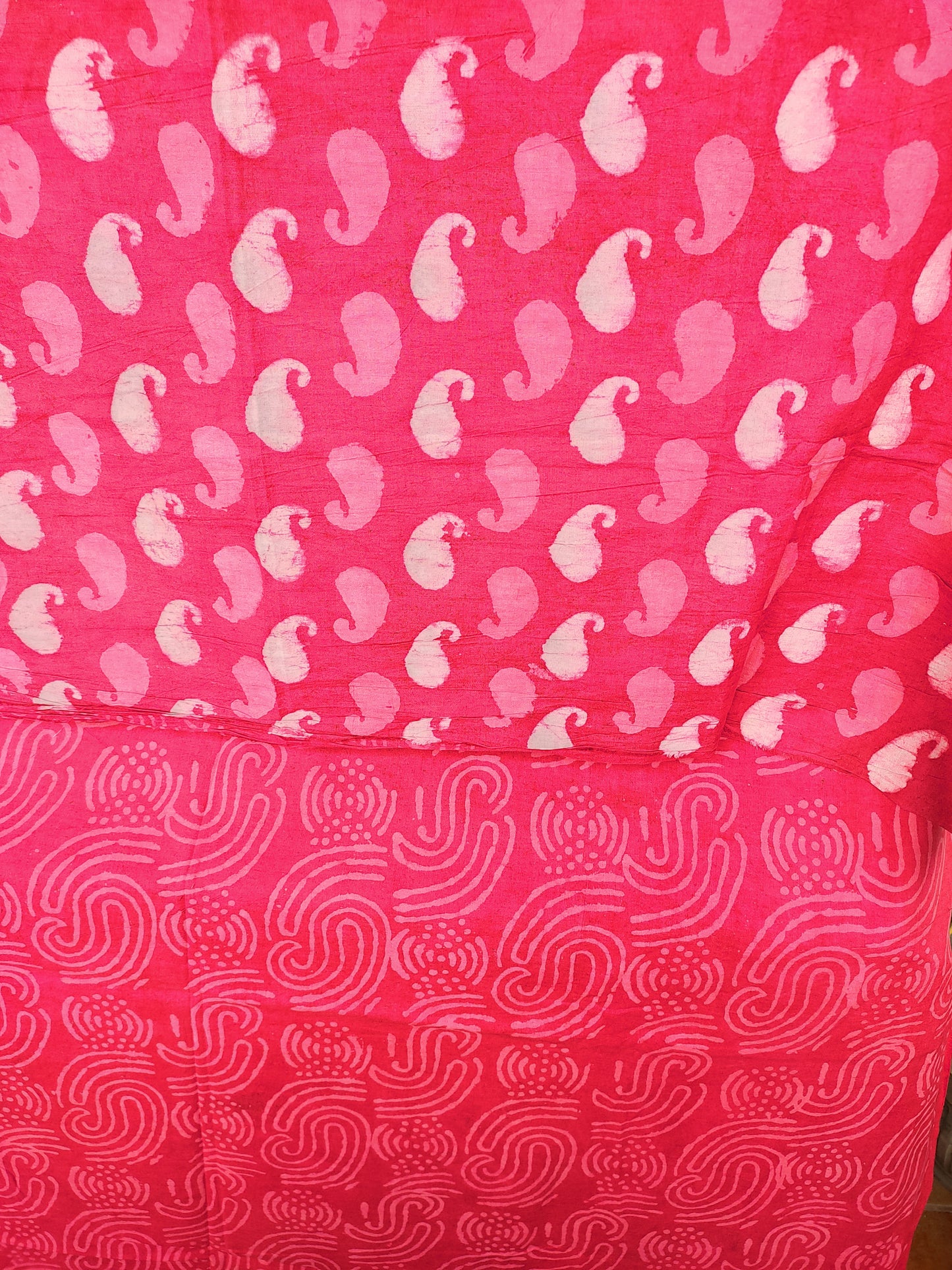 PURE COTTON HAND BLOCK PRINTED 3-PIECE SUIT FABRIC