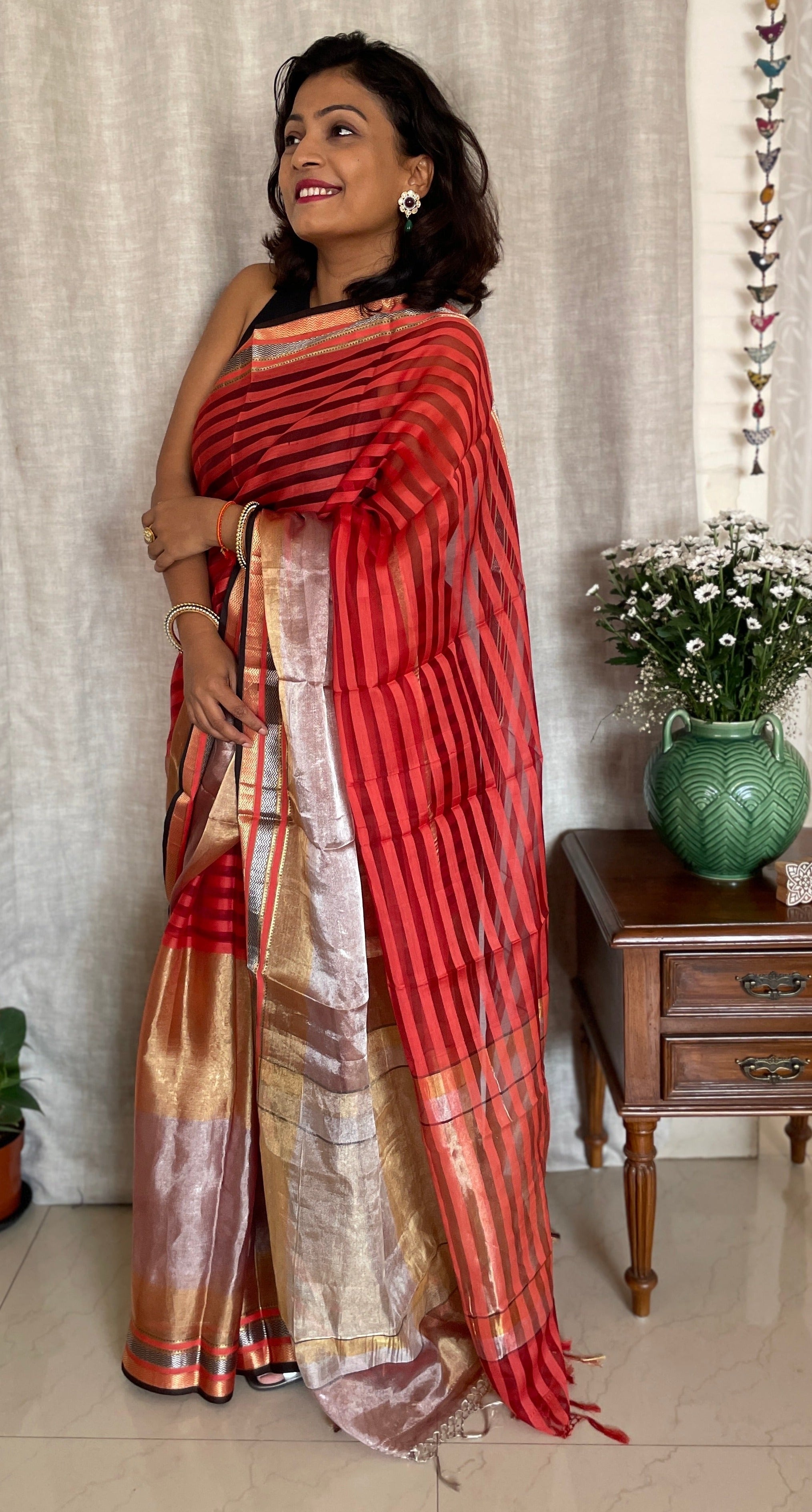 Trending Organza Saree With Weaving Border, Traditional Indian Saree,festive,party  Collection - Etsy