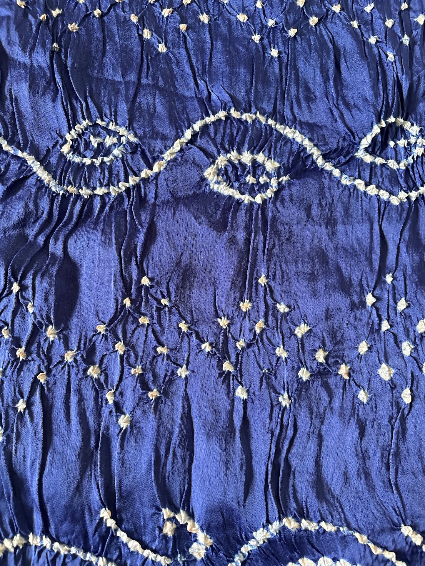 Gajji silk Bandhej saree with laadu design - Blue