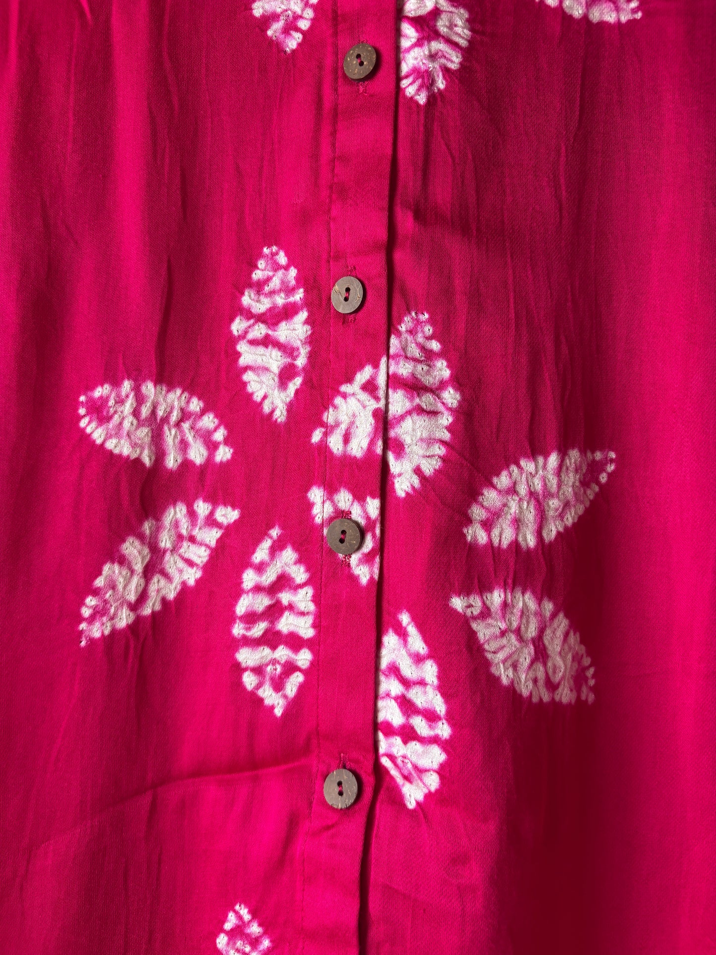 Deser Rosę 1 - Pure modal silk shirt with Shibori