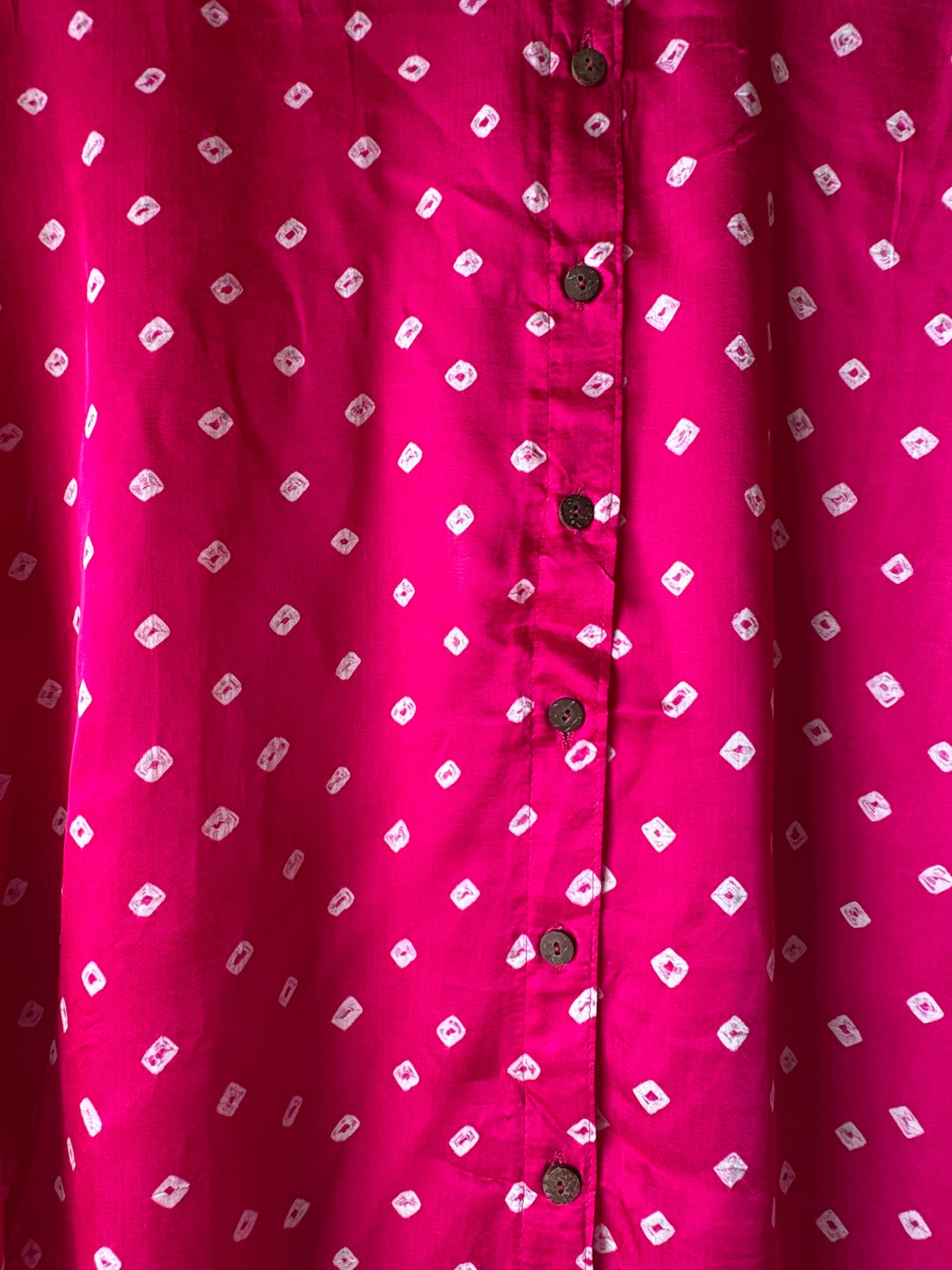 Desert Rose 2 - Bandhni pure modal silk shirt