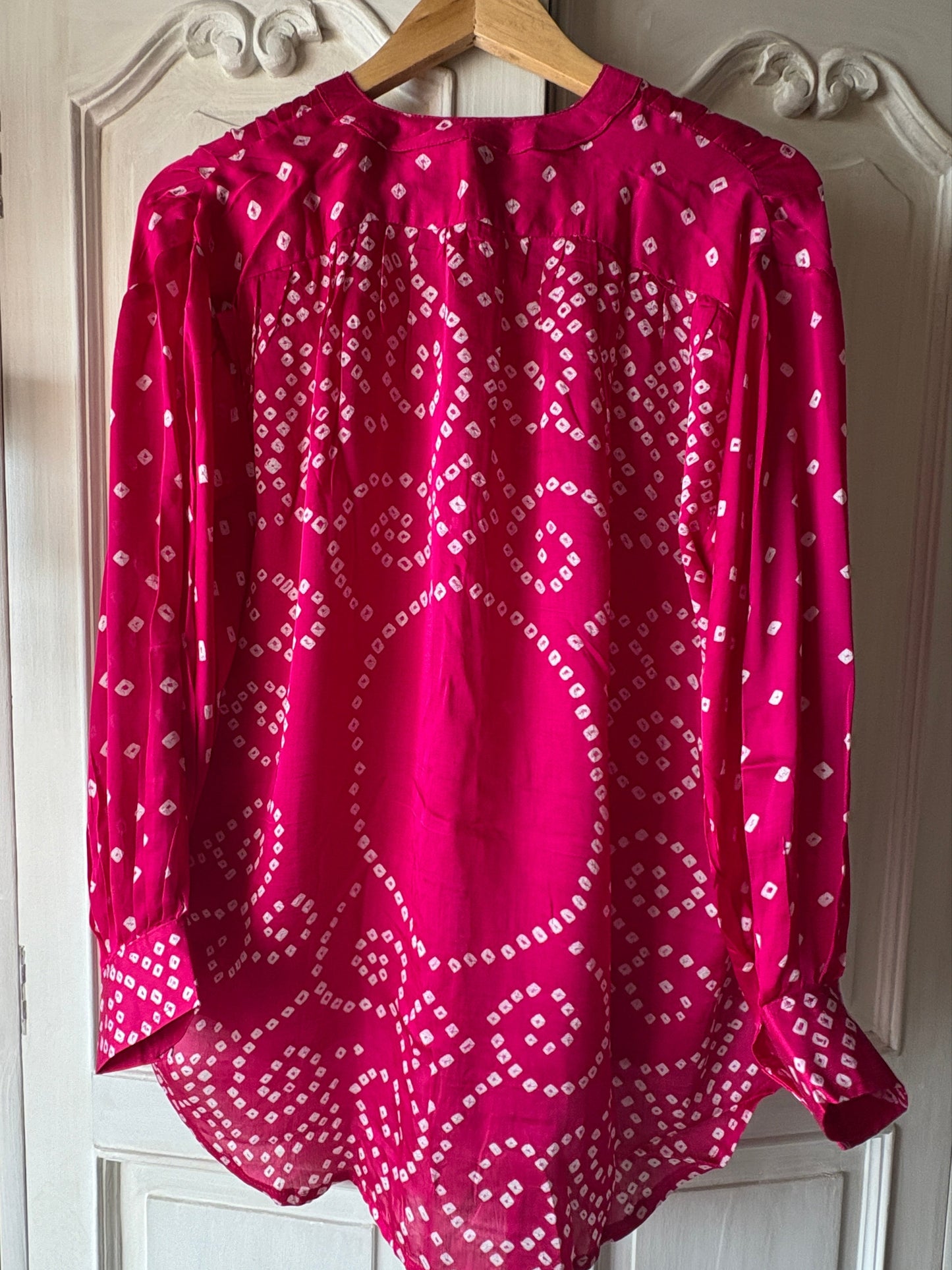Desert Rose 2 - Bandhni pure modal silk shirt