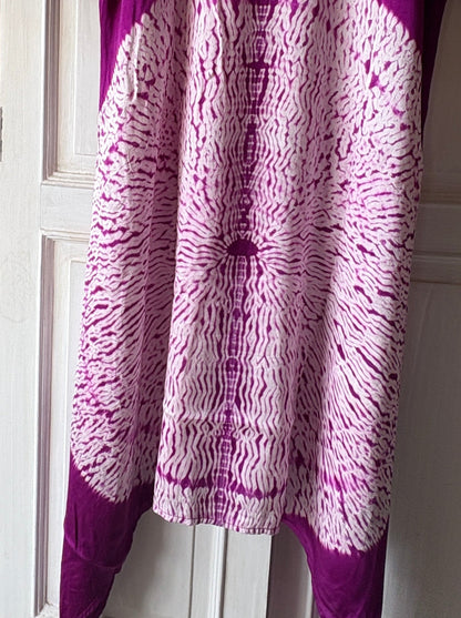 Desert Rose 4 - Pure modal silk Shibori dress