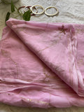 MAHARANI PURE CHIFFON SAREE - Baby Pink