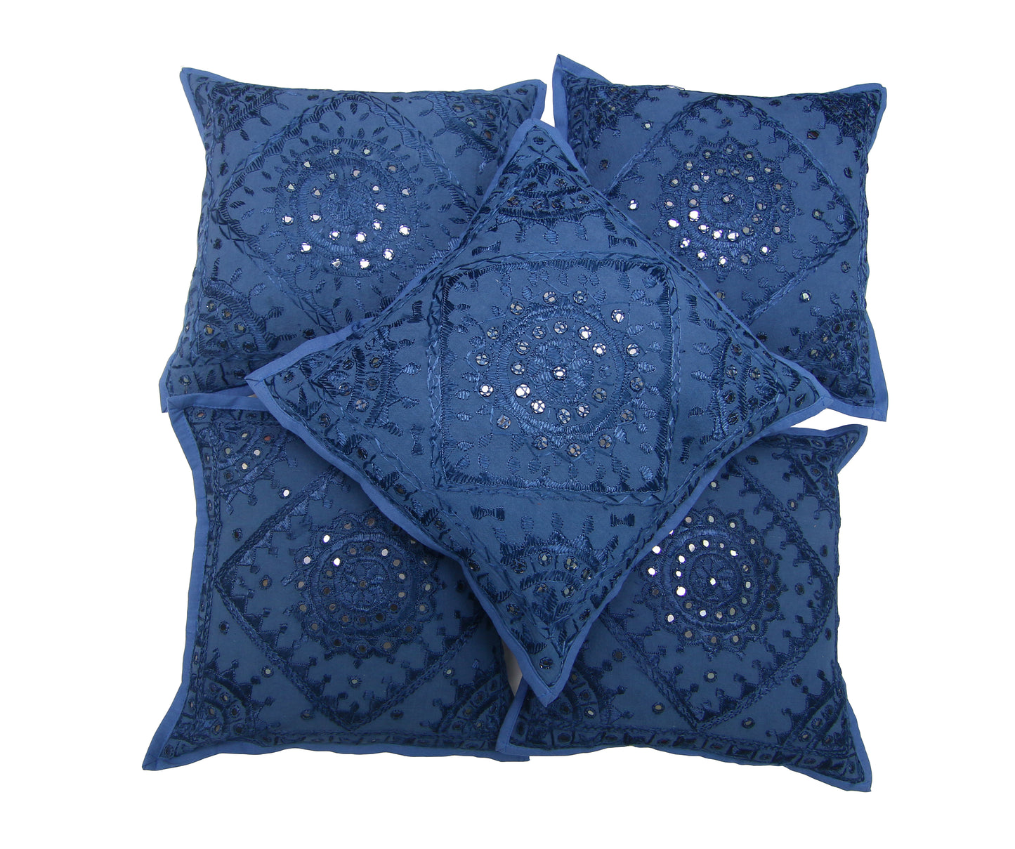 Mirror Work Cushion Cover - Set of 5