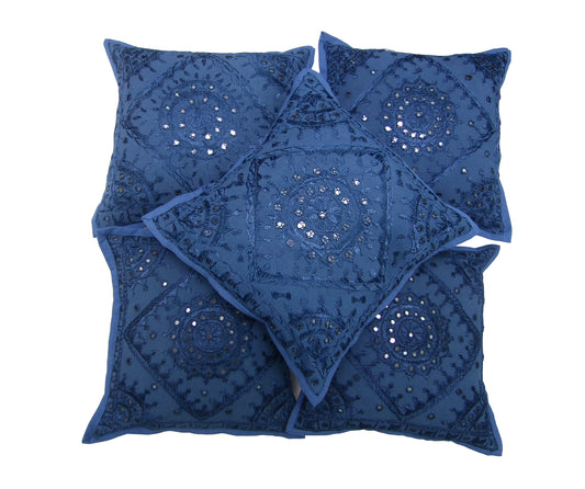 Mirror Work Cushion Cover - Set of 5