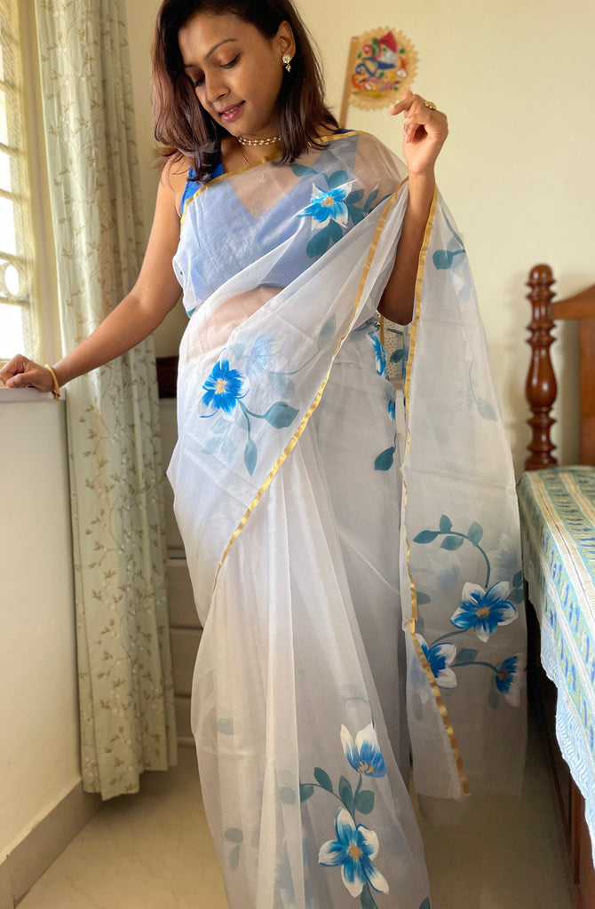 Sky Blue Sarees - Buy Sky Blue Sarees Online at Best Prices